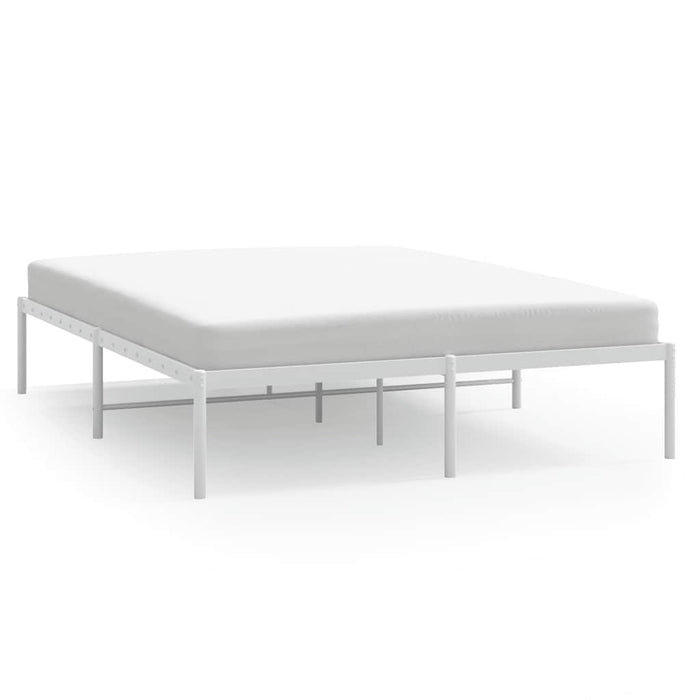 Cadru pat metalic, alb, 150x200 cm - WALTI WALTI