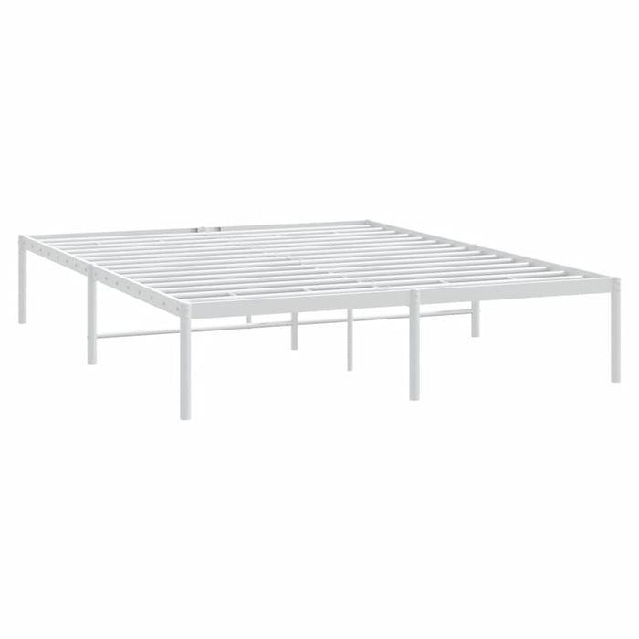 Cadru pat metalic, alb, 150x200 cm - WALTI WALTI