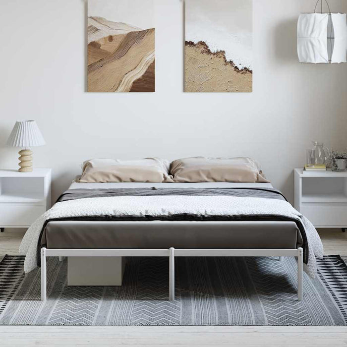 Cadru pat metalic, alb, 150x200 cm - WALTI WALTI