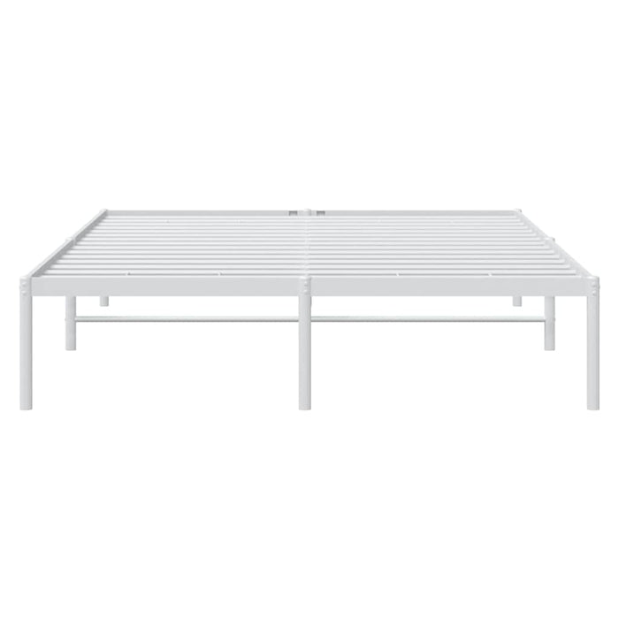 Cadru pat metalic, alb, 150x200 cm - WALTI WALTI
