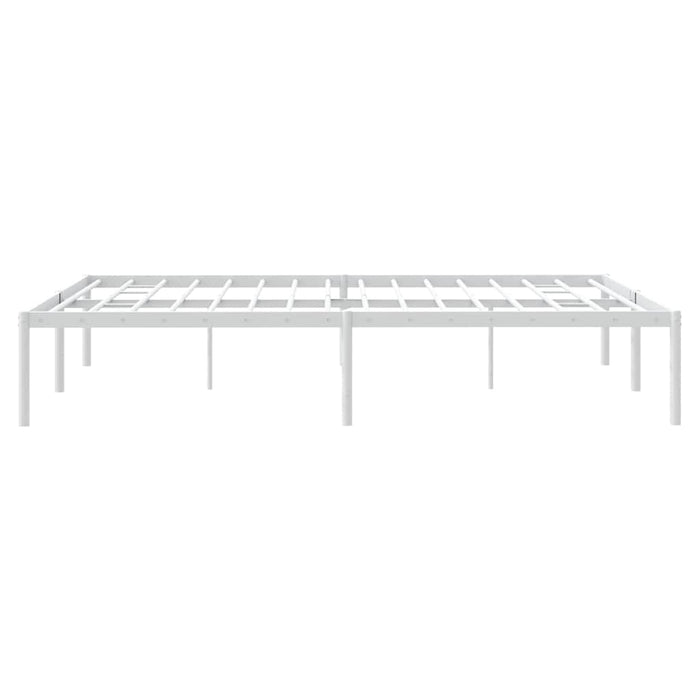 Cadru pat metalic, alb, 150x200 cm - WALTI WALTI