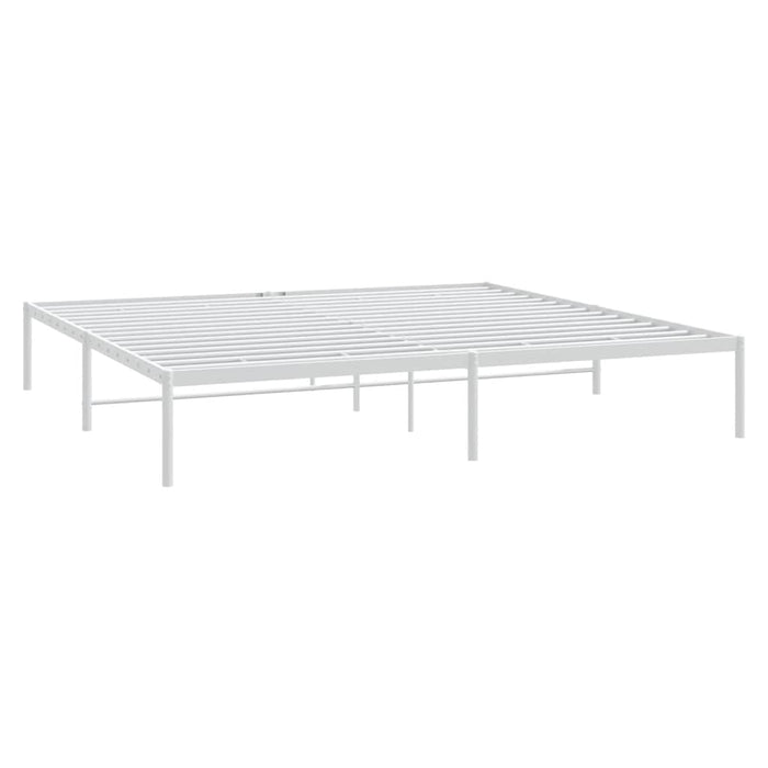 Cadru pat metalic, alb, 180x200 cm - WALTI WALTI