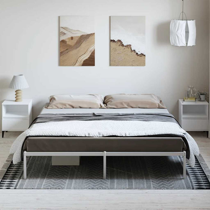 Cadru pat metalic, alb, 183x213 cm - WALTI WALTI