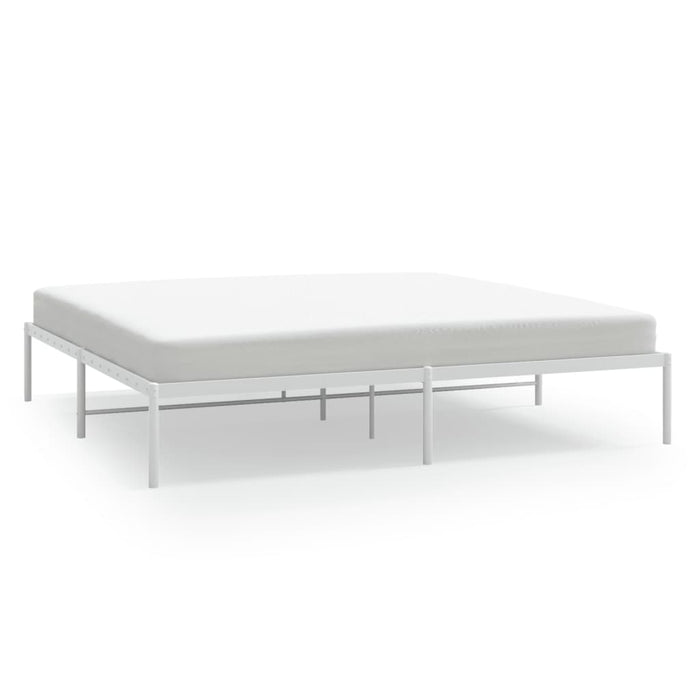 Cadru pat metalic, alb, 193x203 cm - WALTI WALTI