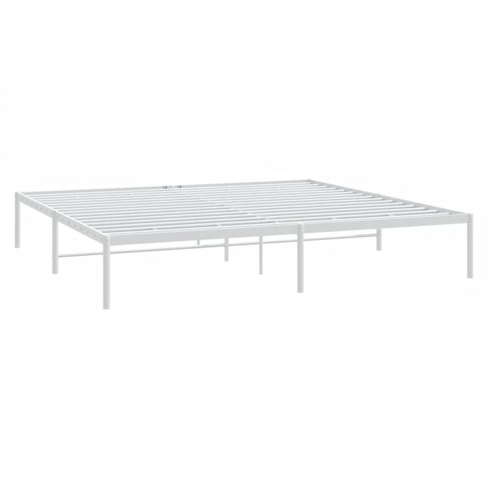 Cadru pat metalic, alb, 193x203 cm - WALTI WALTI