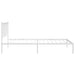 Cadru de pat din metal cu tăblie, alb, 100x200 cm - WALTI WALTI