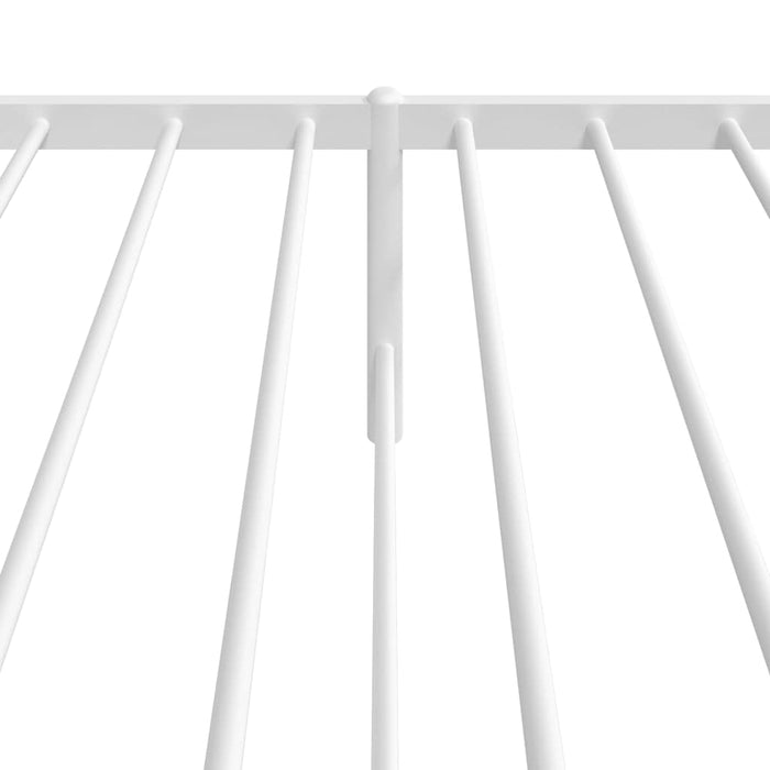 Cadru de pat din metal cu tăblie, alb, 100x200 cm - WALTI WALTI