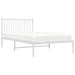 Cadru de pat din metal cu tăblie, alb, 107x203 cm - WALTI WALTI