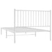 Cadru de pat din metal cu tăblie, alb, 107x203 cm - WALTI WALTI
