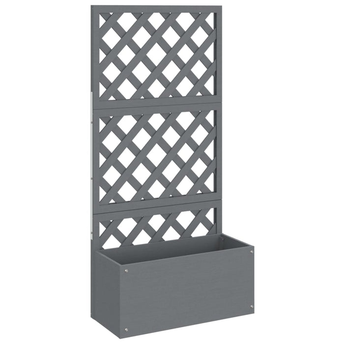Jardiniere cu spalier, 2 buc., gri, 65x33x135 cm, WPC - WALTI WALTI