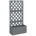 Jardiniere cu spalier, 2 buc., gri, 65x33x135 cm, WPC - WALTI WALTI