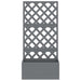 Jardiniere cu spalier, 2 buc., gri, 65x33x135 cm, WPC - WALTI WALTI
