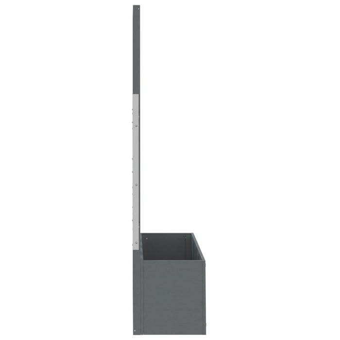 Jardiniere cu spalier, 2 buc., gri, 65x33x135 cm, WPC - WALTI WALTI
