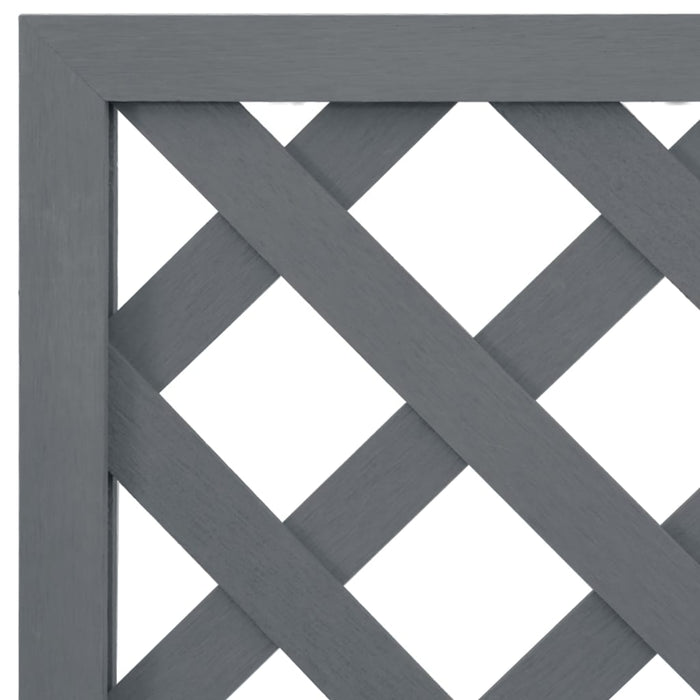 Jardiniere cu spalier, 2 buc., gri, 65x33x135 cm, WPC - WALTI WALTI