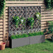 Jardiniere cu spalier, 2 buc., gri, 65x33x135 cm, WPC - WALTI WALTI
