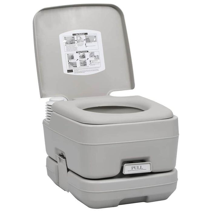 Set portabil cu toaletă și lavoar pentru camping WALTI