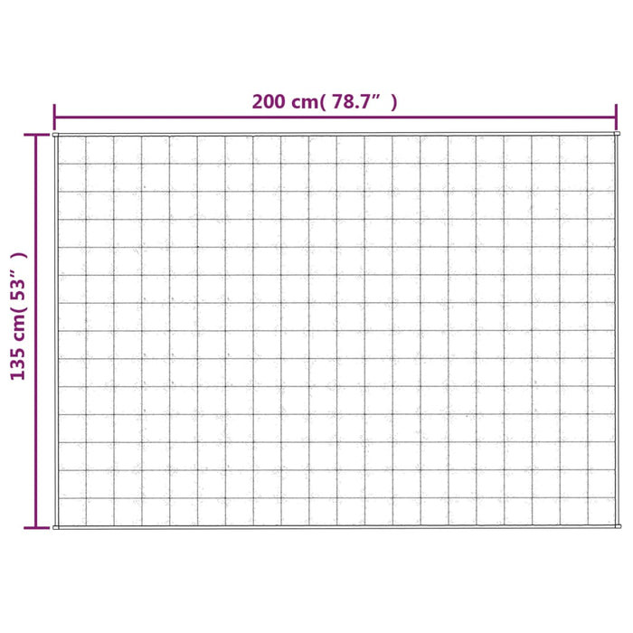 Pătură grea, gri, 135x200 cm, 10 kg, material textil - WALTI WALTI