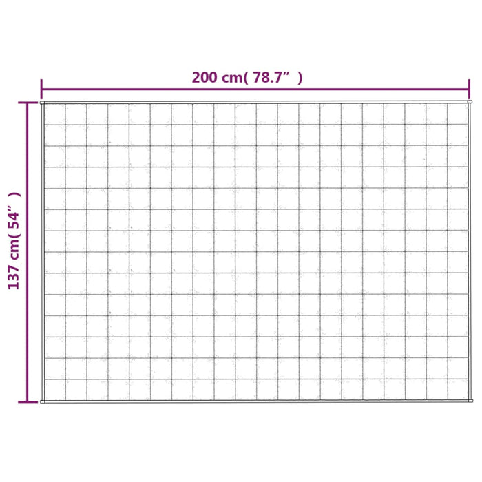Pătură grea, gri, 137x200 cm, 10 kg, material textil - WALTI WALTI