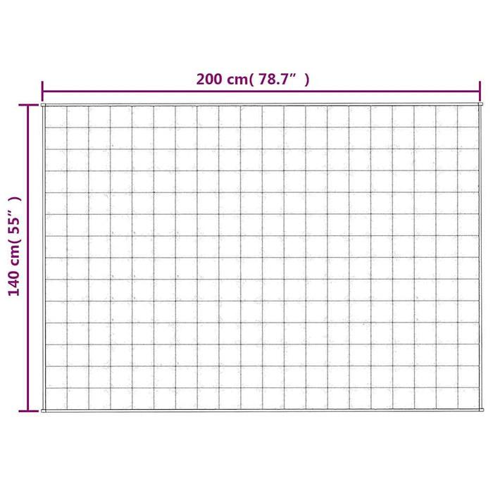 Pătură grea, gri, 140x200 cm, 10 kg, material textil - WALTI WALTI