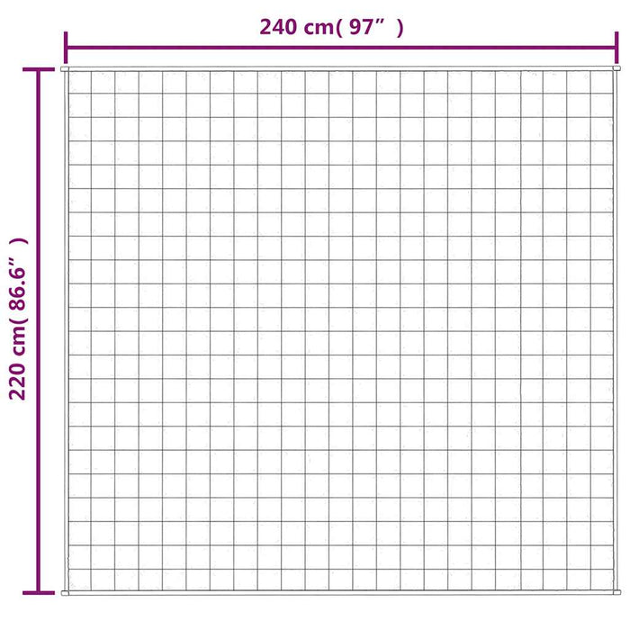 Pătură grea, albastru, 220x240 cm, 11 kg, material textil - WALTI WALTI