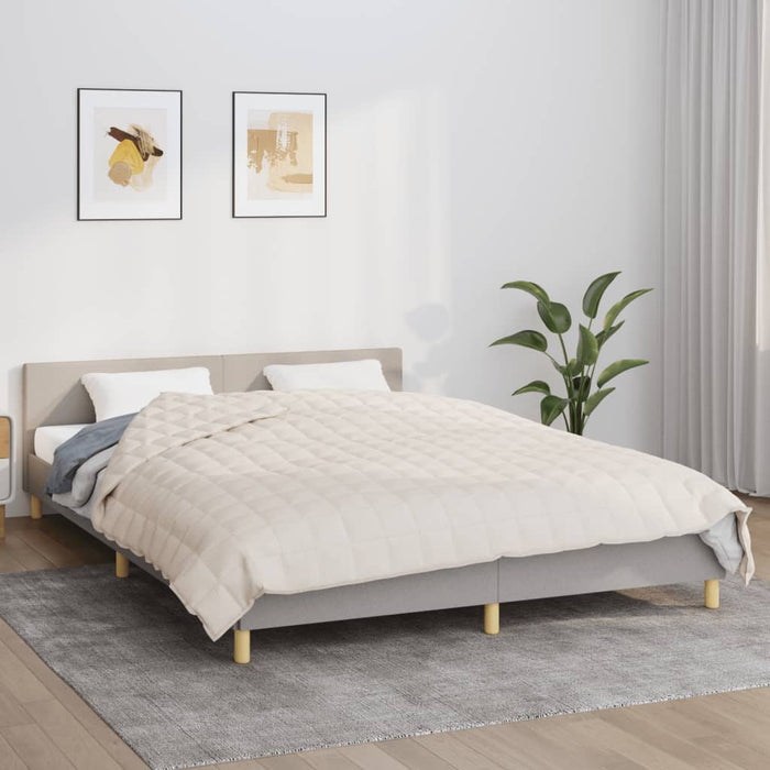 Pătură grea, crem deschis, 200x220 cm, 13 kg, material textil - WALTI WALTI