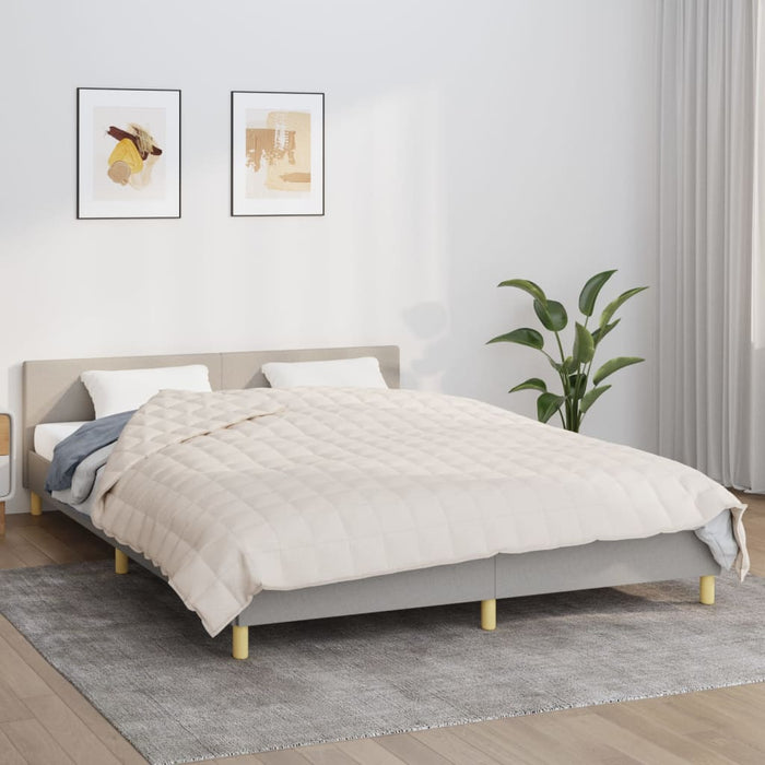 Pătură grea, crem deschis, 220x230 cm, 15 kg, material textil - WALTI WALTI