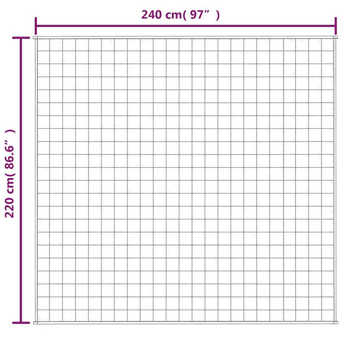 Pătură anti-stres, gri, 220x240 cm, 11 kg, material textil - WALTI WALTI