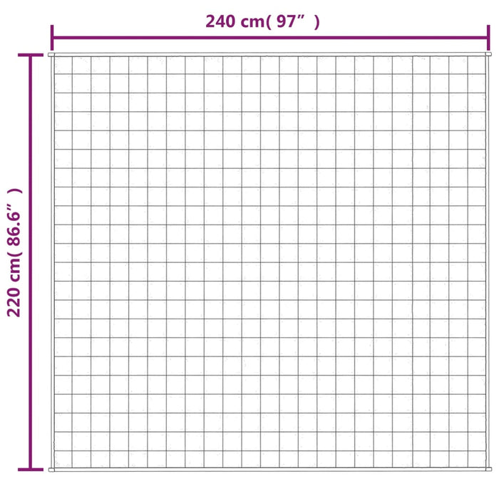 Pătură cu greutăți, gri, 220x240 cm, 15 kg, material textil - WALTI WALTI