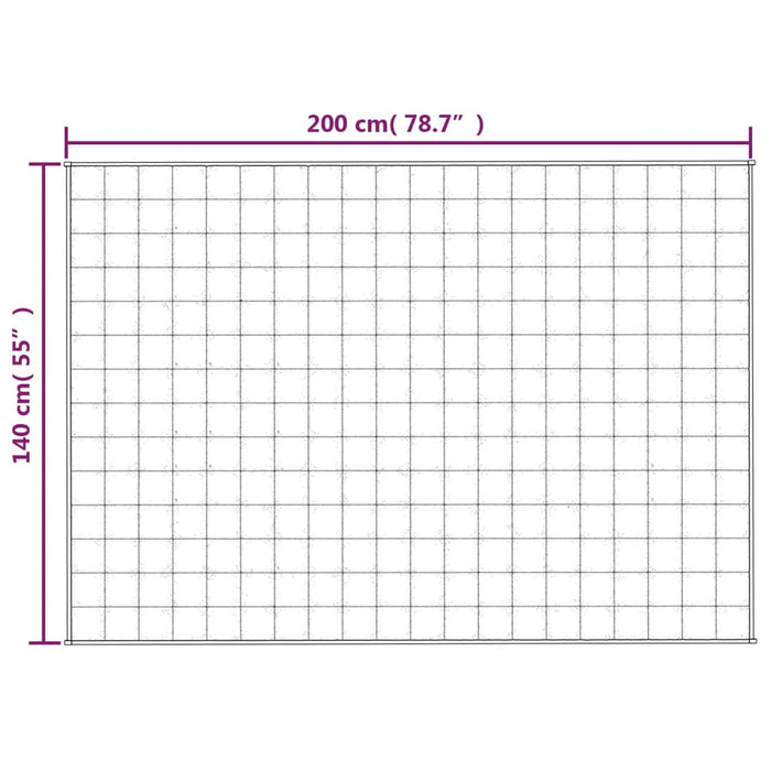 Pătură grea, albastru, 140x200 cm, 10 kg, material textil - WALTI WALTI