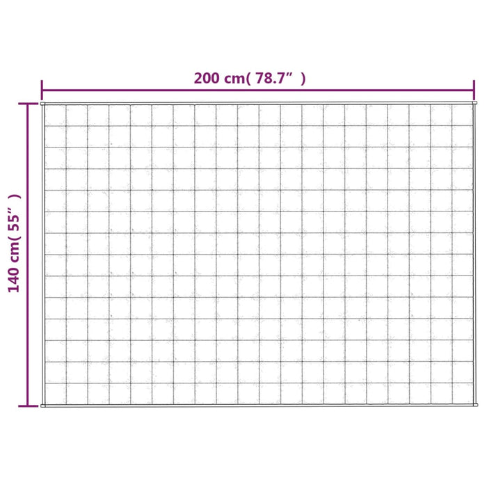Pătură grea, crem deschis, 140x200 cm, 10 kg, material textil - WALTI WALTI