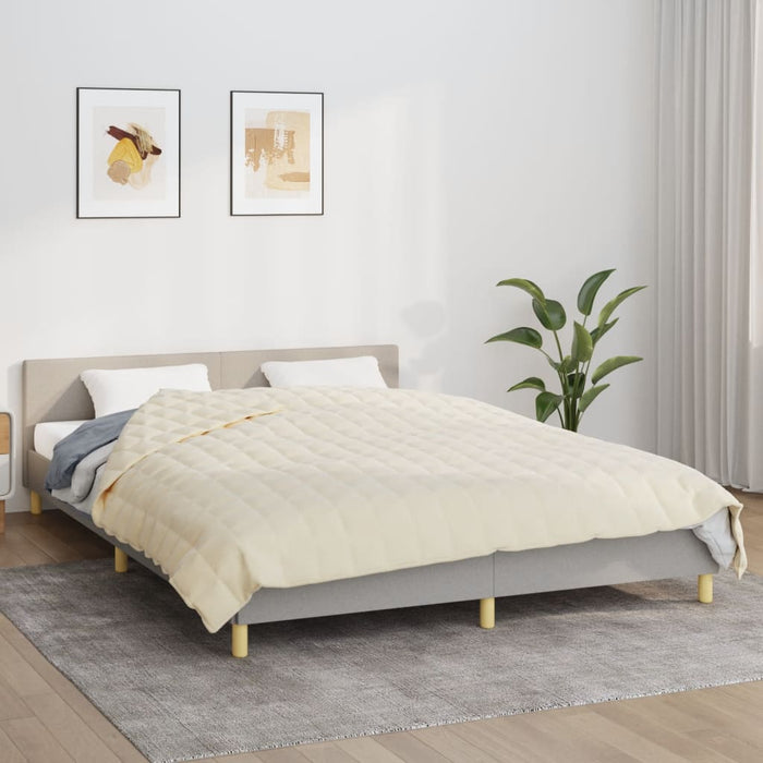 Pătură grea, crem deschis, 220x230 cm, 15 kg, material textil - WALTI WALTI
