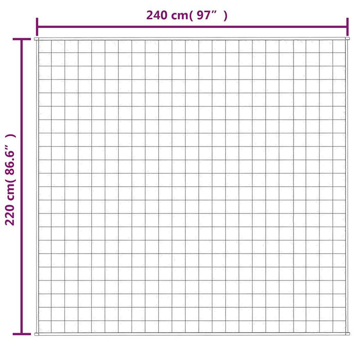 Pătură grea, crem deschis, 220x240 cm, 15 kg, material textil - WALTI WALTI