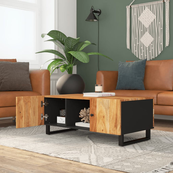 Măsuță de cafea, 100x54x40 cm, lemn masiv acacia/lemn prelucrat WALTI