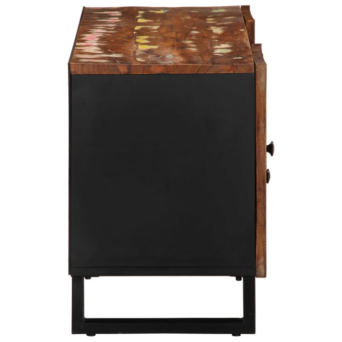 Dulap TV, 105x33,5x46 cm, lemn masiv reciclat&lemn prelucrat - WALTI WALTI