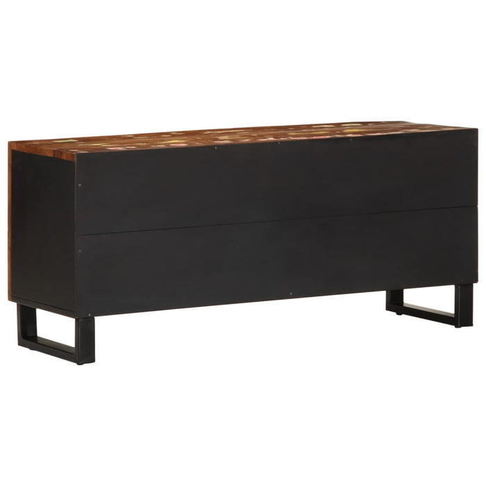 Dulap TV, 105x33,5x46 cm, lemn masiv reciclat&lemn prelucrat - WALTI WALTI