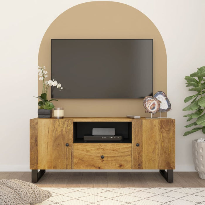 Dulap TV 105x33,5x46 cm, lemn masiv de mango și lemn prelucrat - WALTI WALTI