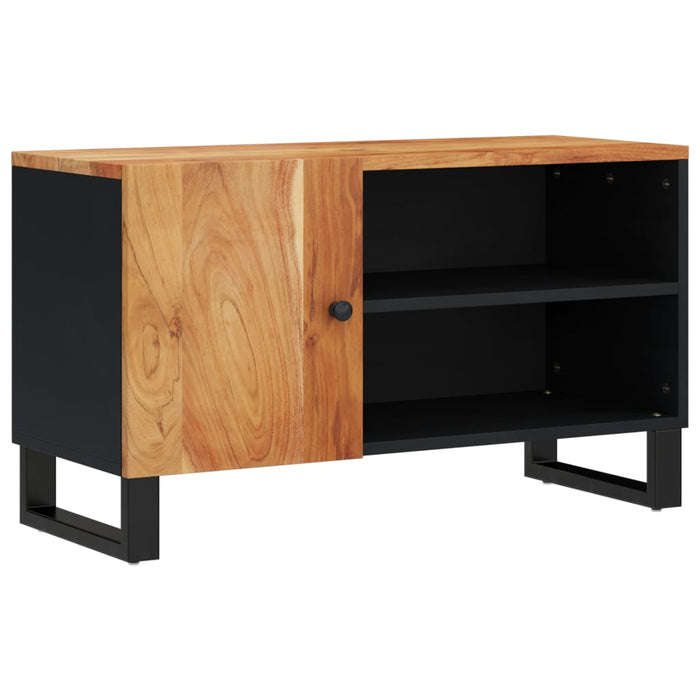 Dulap TV, 80x33x46 cm, lemn masiv de acacia&lemn prelucrat - WALTI WALTI