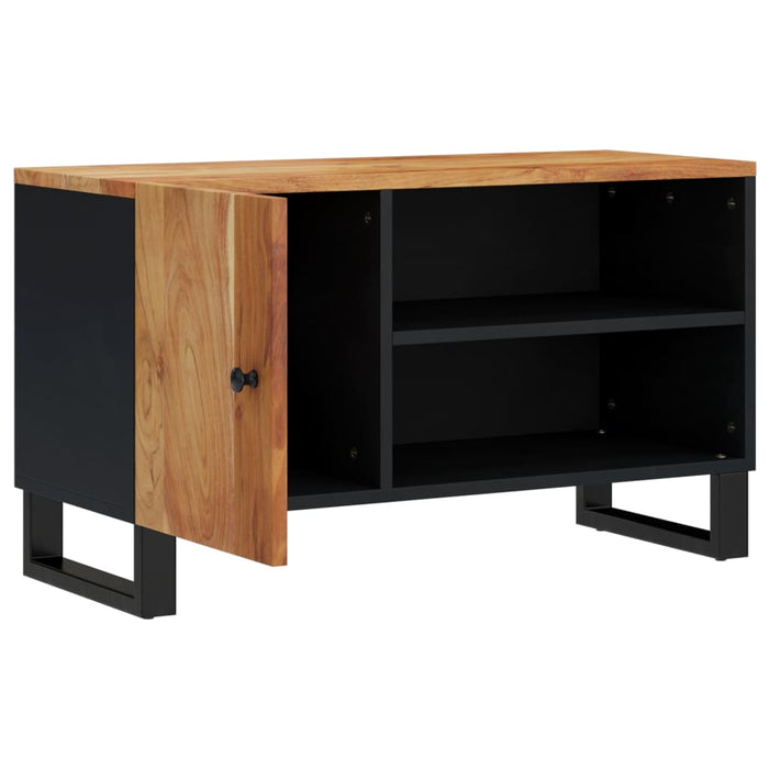 Dulap TV, 80x33x46 cm, lemn masiv de acacia&lemn prelucrat - WALTI WALTI