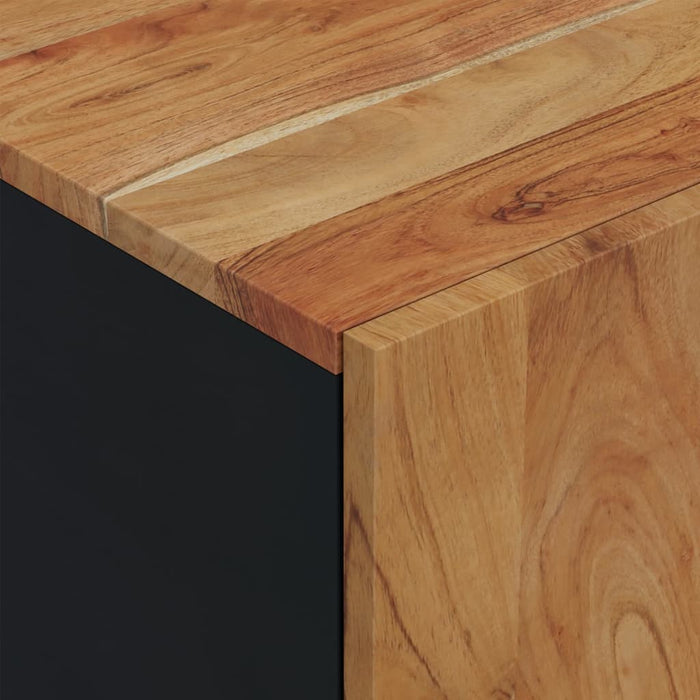 Dulap TV, 80x33x46 cm, lemn masiv de acacia&lemn prelucrat - WALTI WALTI