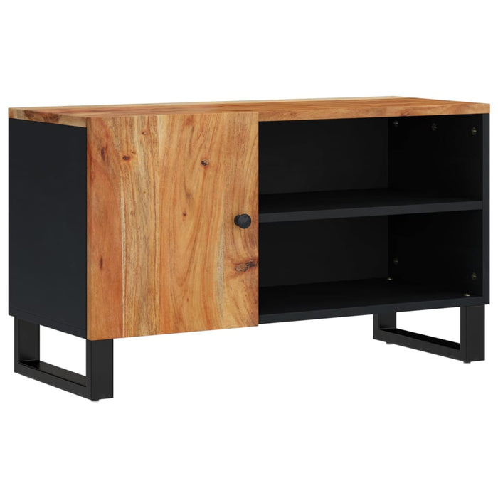 Dulap TV, 80x33x46 cm, lemn masiv de acacia&lemn prelucrat - WALTI WALTI