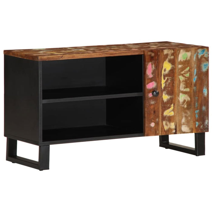 Dulap TV, 80x33x46 cm, lemn masiv reciclat&lemn prelucrat - WALTI WALTI