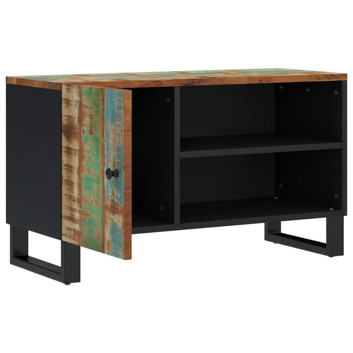 Dulap TV, 80x33x46 cm, lemn masiv reciclat&lemn prelucrat - WALTI WALTI