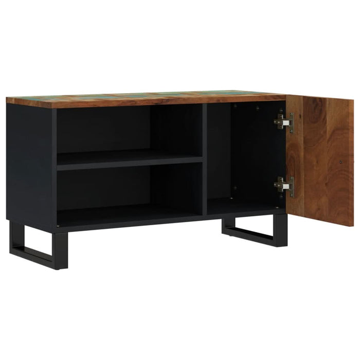 Dulap TV, 80x33x46 cm, lemn masiv reciclat&lemn prelucrat - WALTI WALTI