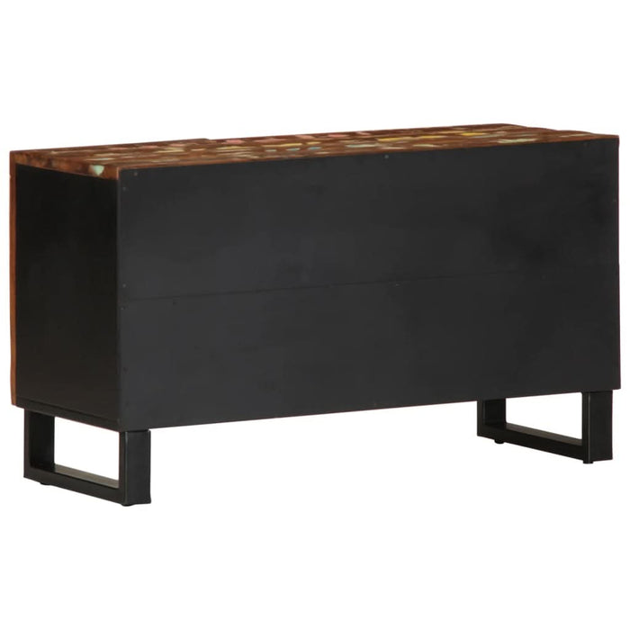 Dulap TV, 80x33x46 cm, lemn masiv reciclat&lemn prelucrat - WALTI WALTI