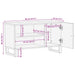 Dulap TV, 80x33x46 cm, lemn masiv reciclat&lemn prelucrat - WALTI WALTI