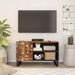 Dulap TV, 80x33x46 cm, lemn masiv reciclat&lemn prelucrat - WALTI WALTI