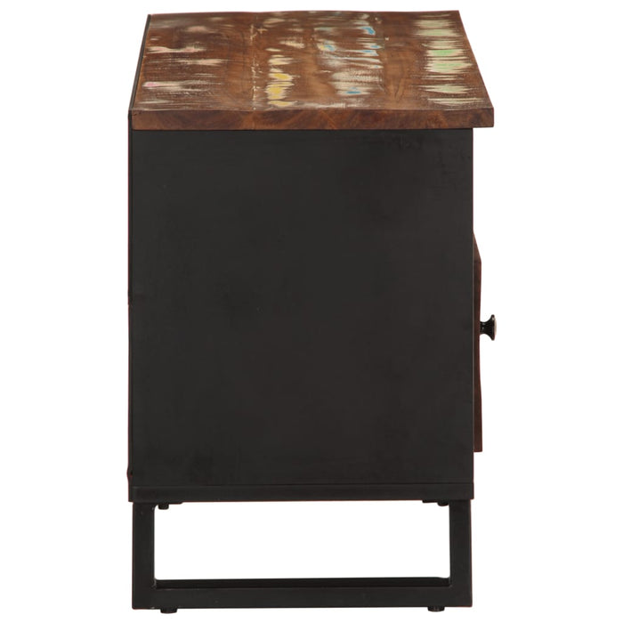 Dulap TV, 100x33x46 cm, lemn masiv reciclat&lemn prelucrat - WALTI WALTI