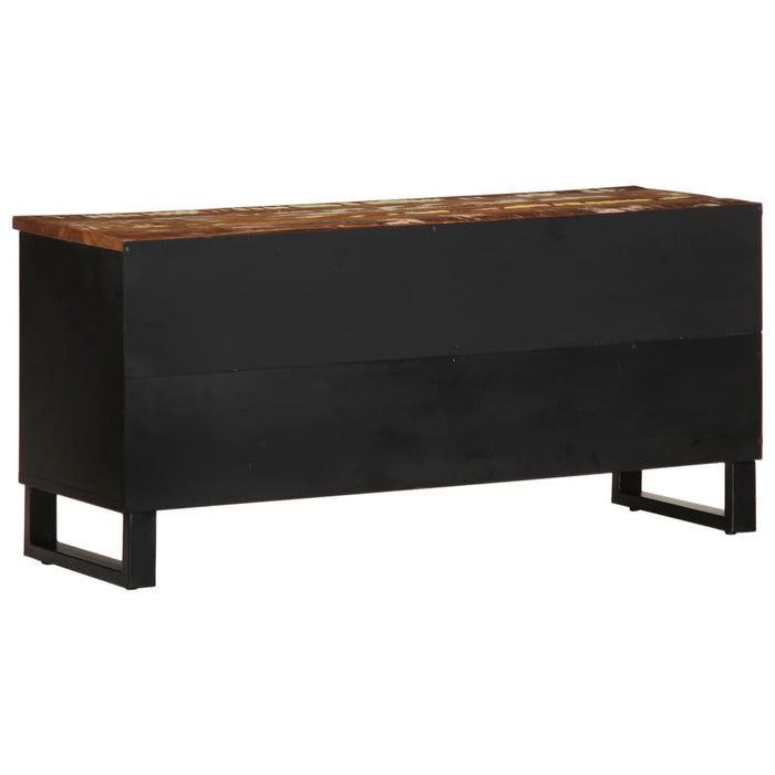 Dulap TV, 100x33x46 cm, lemn masiv reciclat&lemn prelucrat - WALTI WALTI