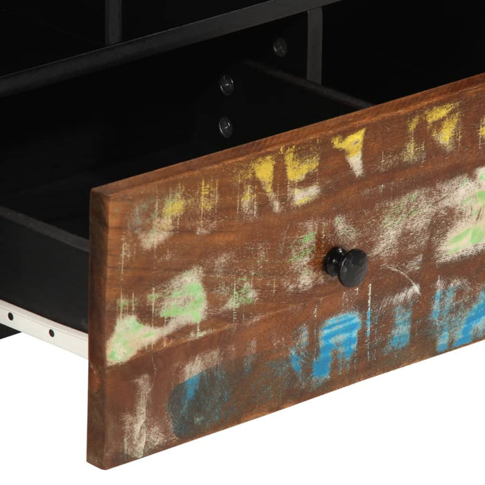 Dulap TV, 100x33x46 cm, lemn masiv reciclat&lemn prelucrat - WALTI WALTI