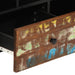 Dulap TV, 100x33x46 cm, lemn masiv reciclat&lemn prelucrat - WALTI WALTI